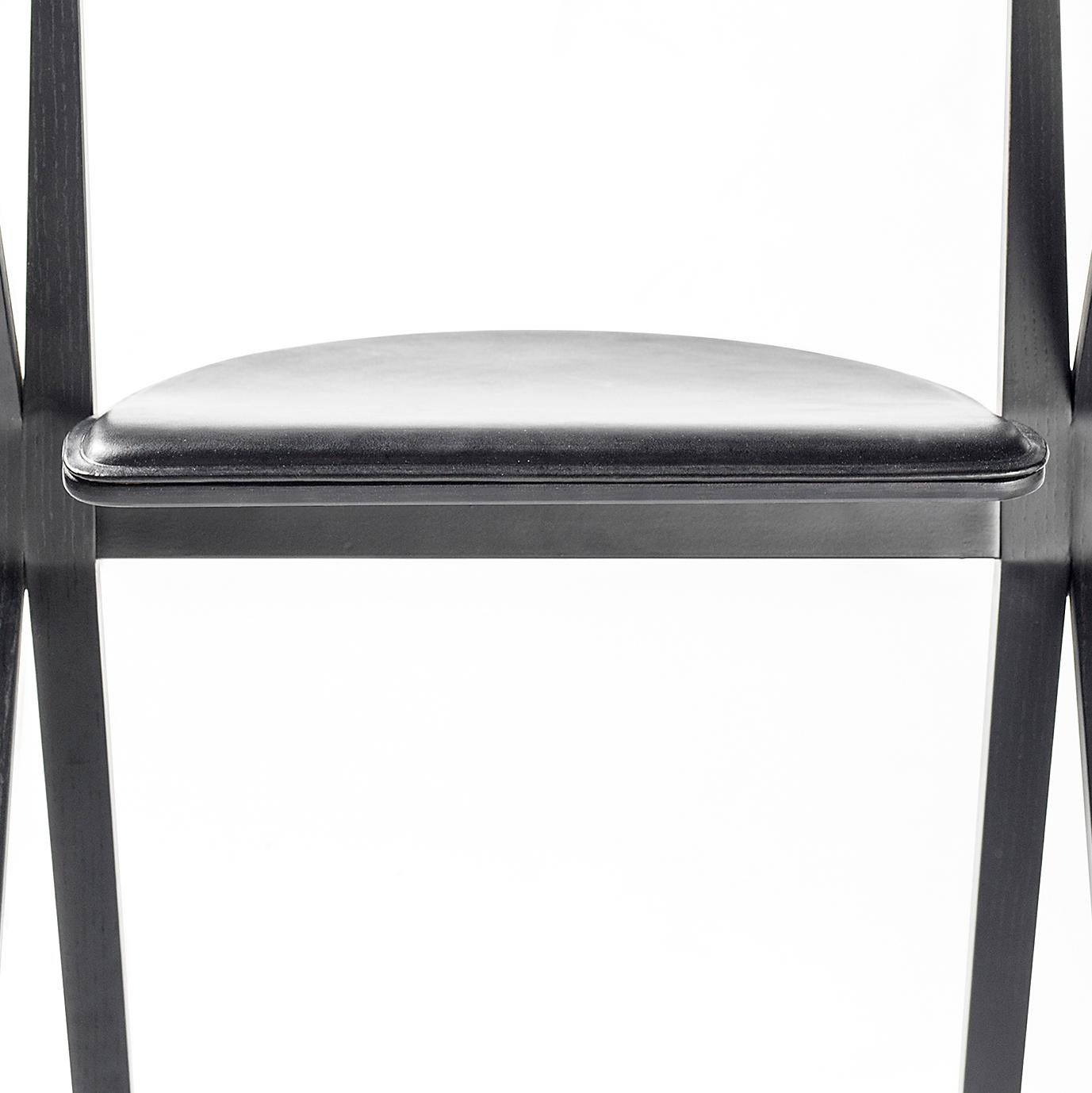 Konstantin Grcic B Chair Black Leather for Bd Barcelona 1