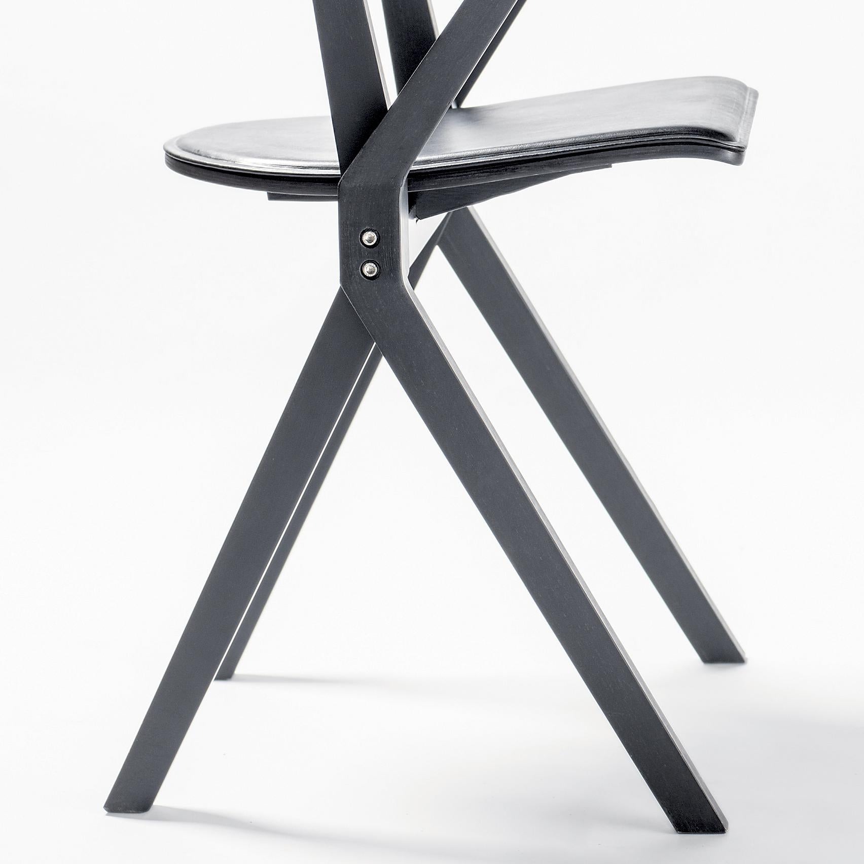 Konstantin Grcic B Chair Black Leather for Bd Barcelona 2