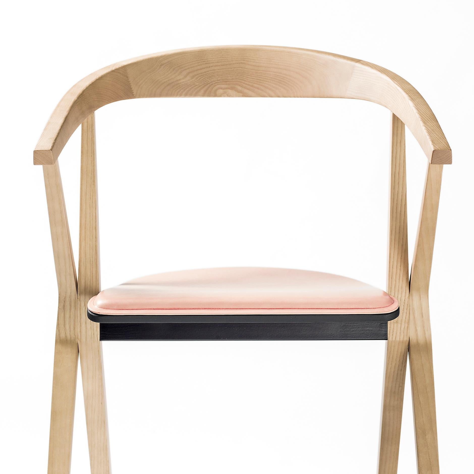 Modern Konstantin Grcic B Chair, Leather Upholstery for BD Barcelona
