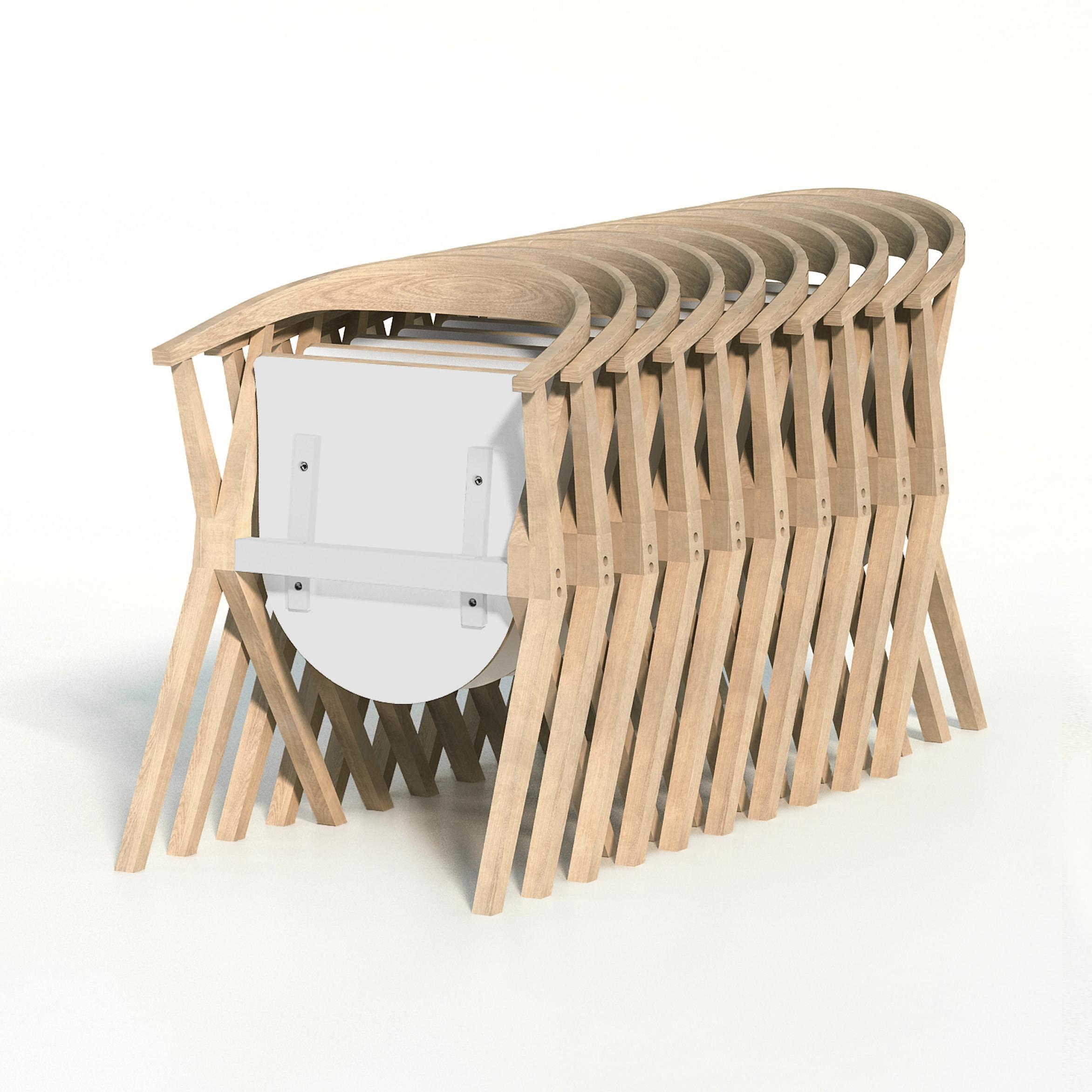 Konstantin Grcic B Chair, Leather Upholstery for BD Barcelona For Sale 3