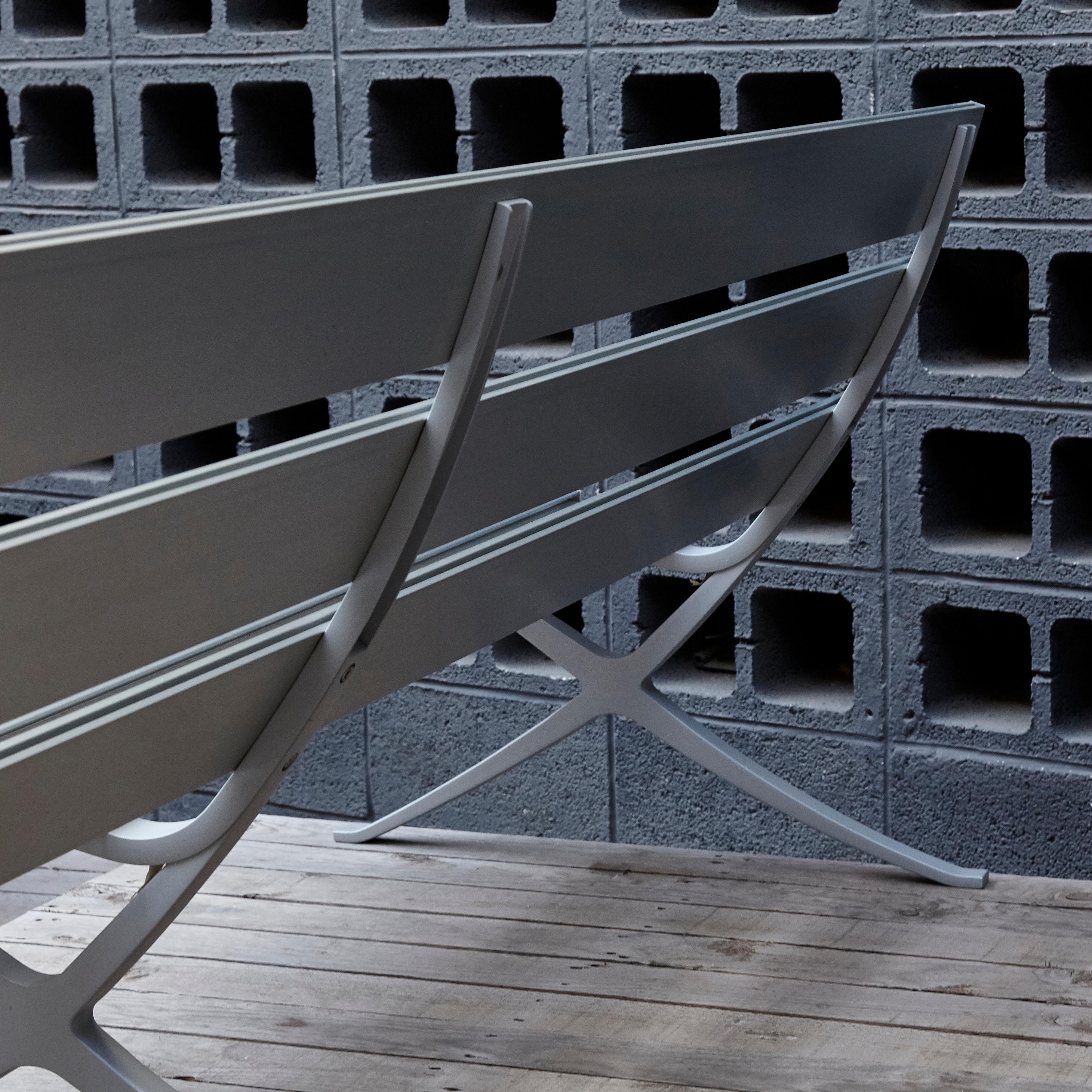 Spanish Konstantin Grcic Contemporary Aluminium Bench 'B' for BD Barcelona