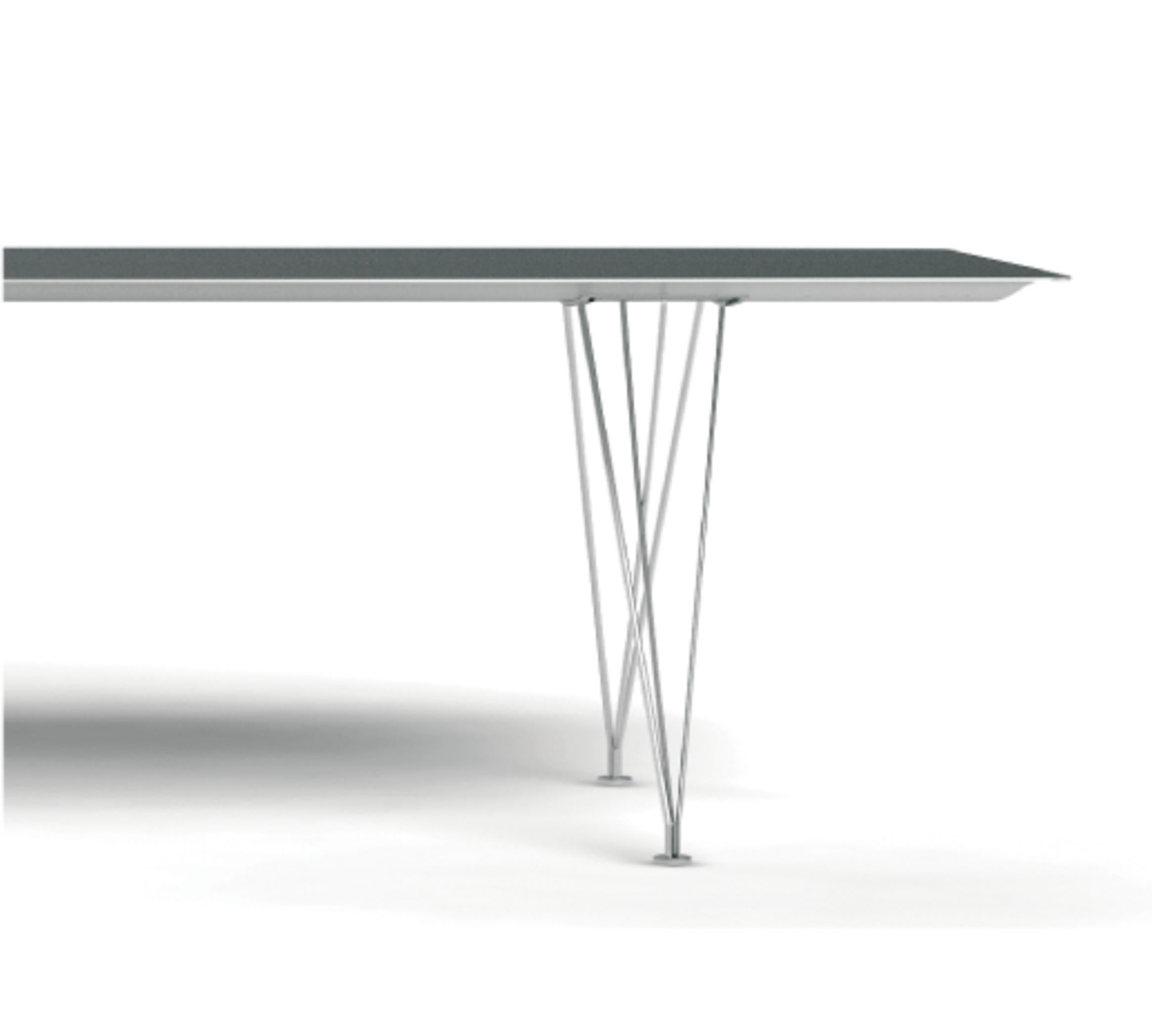 Mid-Century Modern Konstantin Grcic Contemporary B-150 Aluminum Table by Bd Barcelona  For Sale