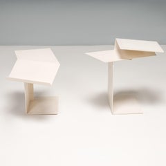 Konstantin Grcic for Classicon Diana B White Side Tables, Set of 2