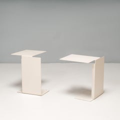 Konstantin Grcic for Classicon Diana B White Side Tables, Set of 2