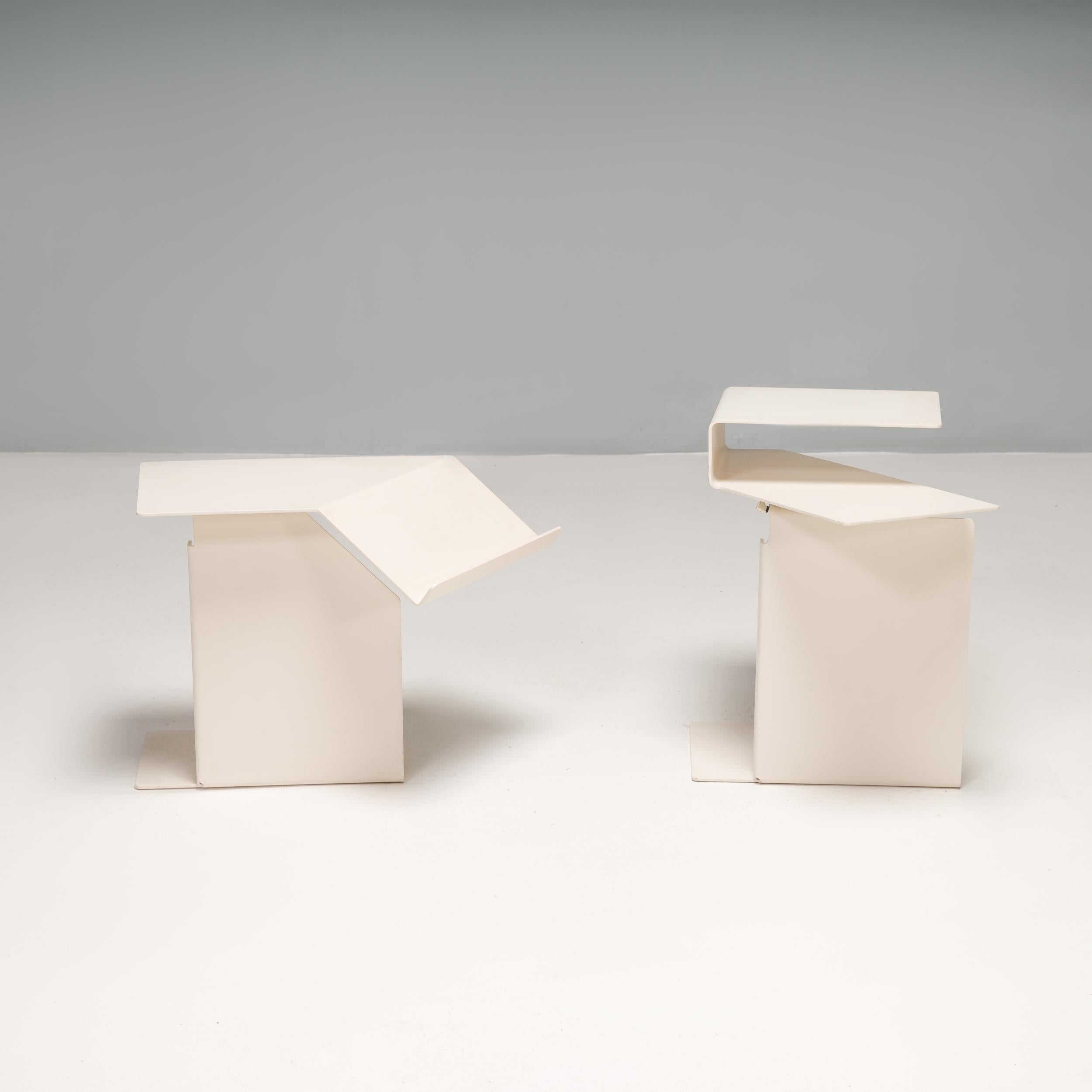Konstantin Grcic for Classicon Diana B White Side Tables, Set of 2 In Good Condition In London, GB