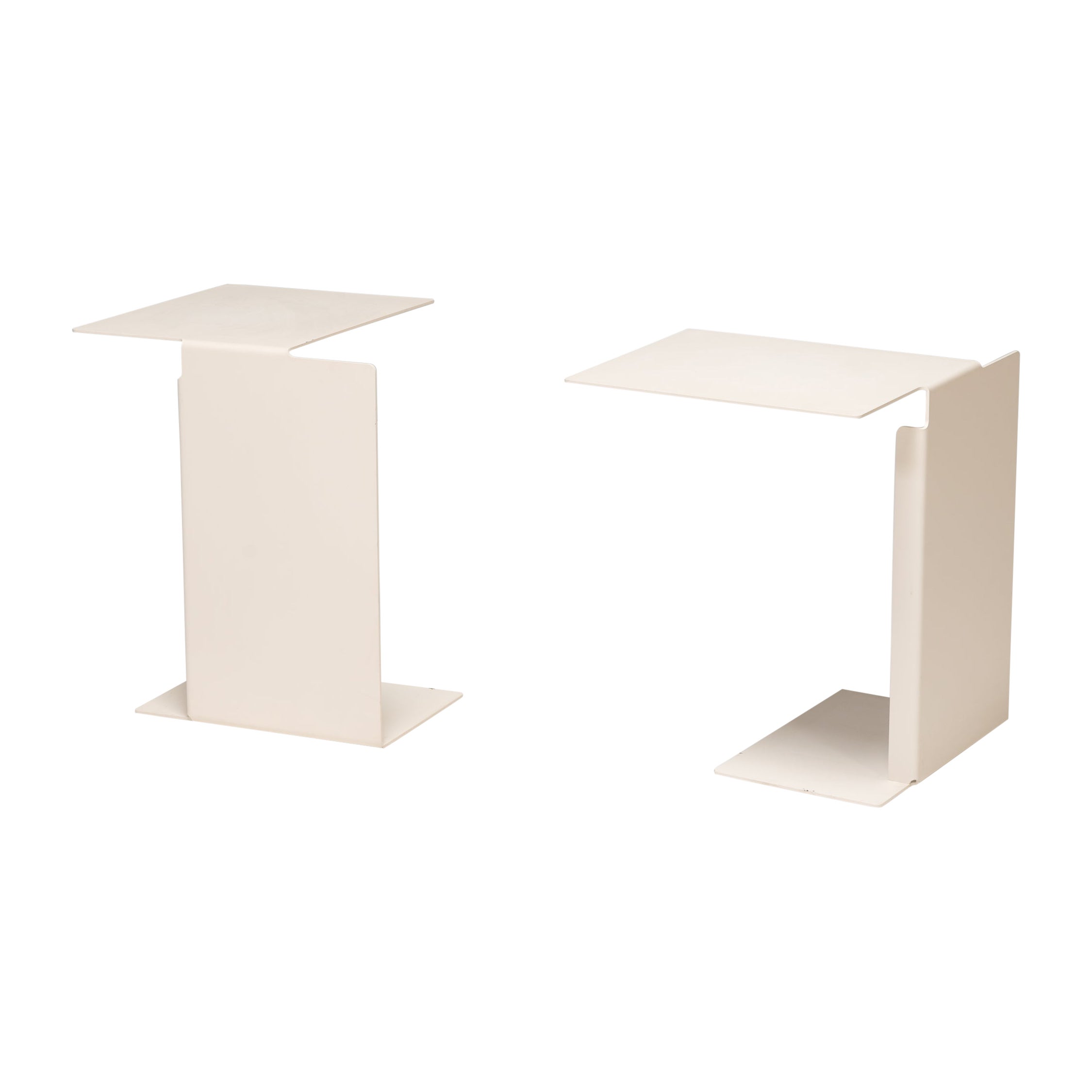 Konstantin Grcic for Classicon Diana B White Side Tables, Set of 2