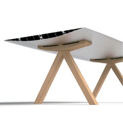 Konstantin Grcic, Laminated Aluminum Wood Legs 360 Large B Table