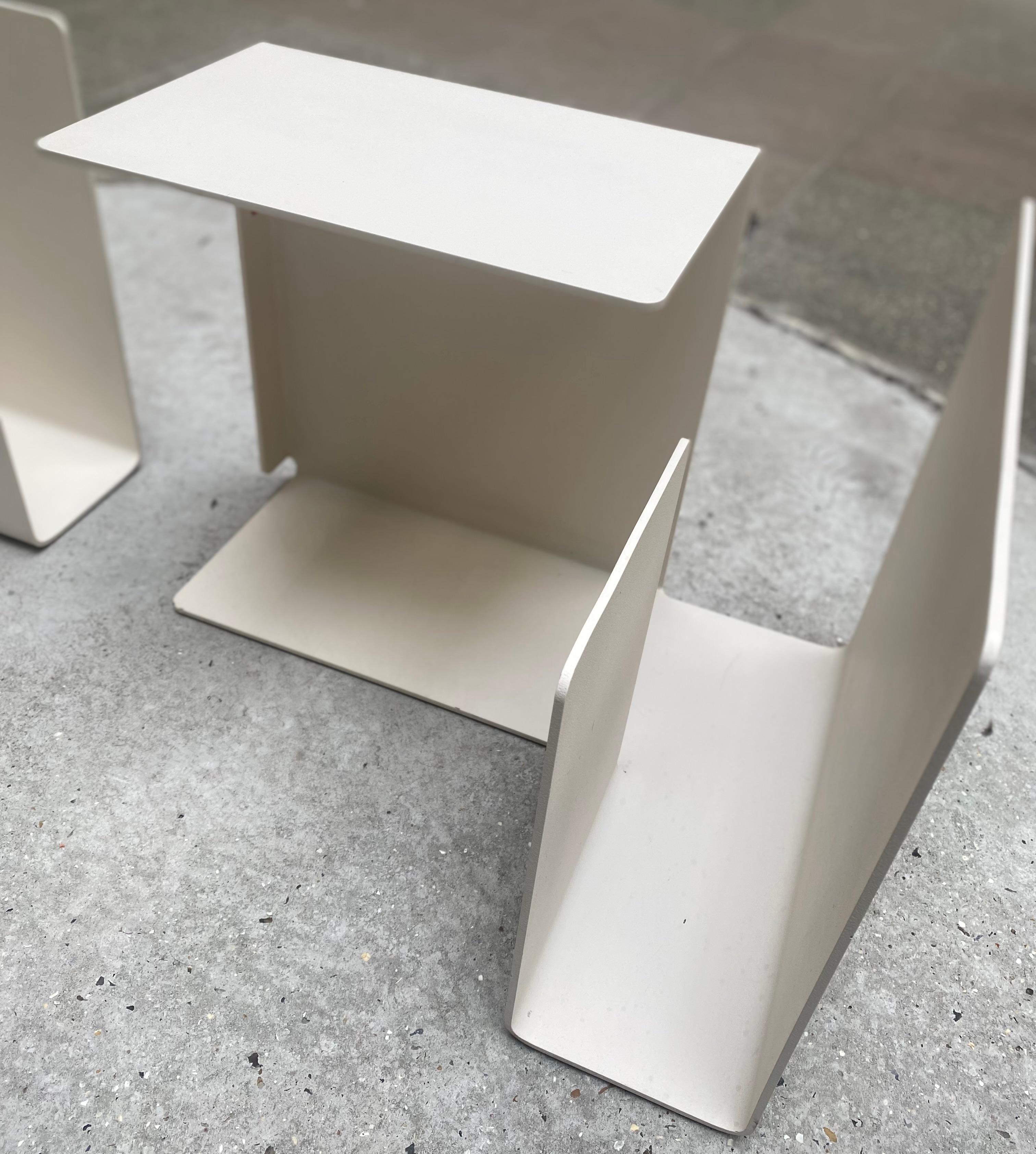 Steel Konstantin Grcic, Pair of Side Tables For Sale