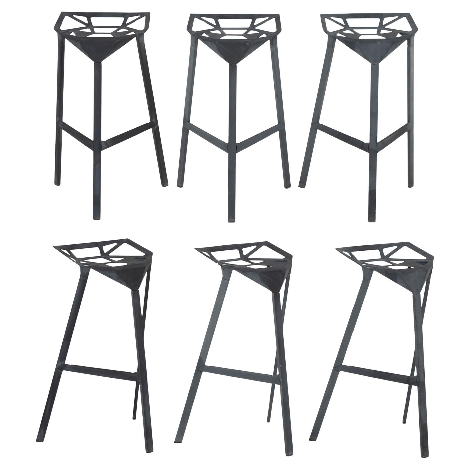 Konstantin Grcic x Magis "Stool One" Bar Stools, 6 en venta
