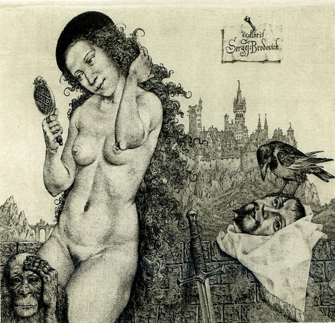 Konstantin Kalinovich Nude Print - Judith No. 3