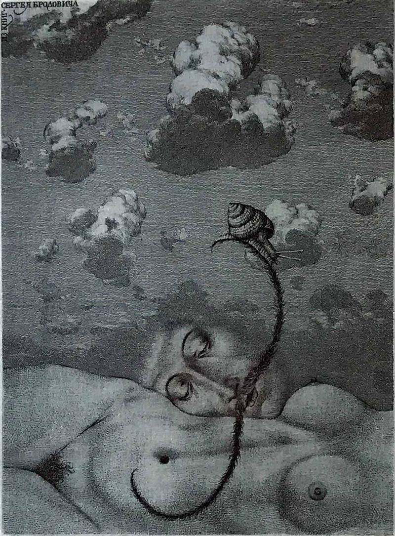 Konstantin Kalinovich Nude Print - The Seventh Sky