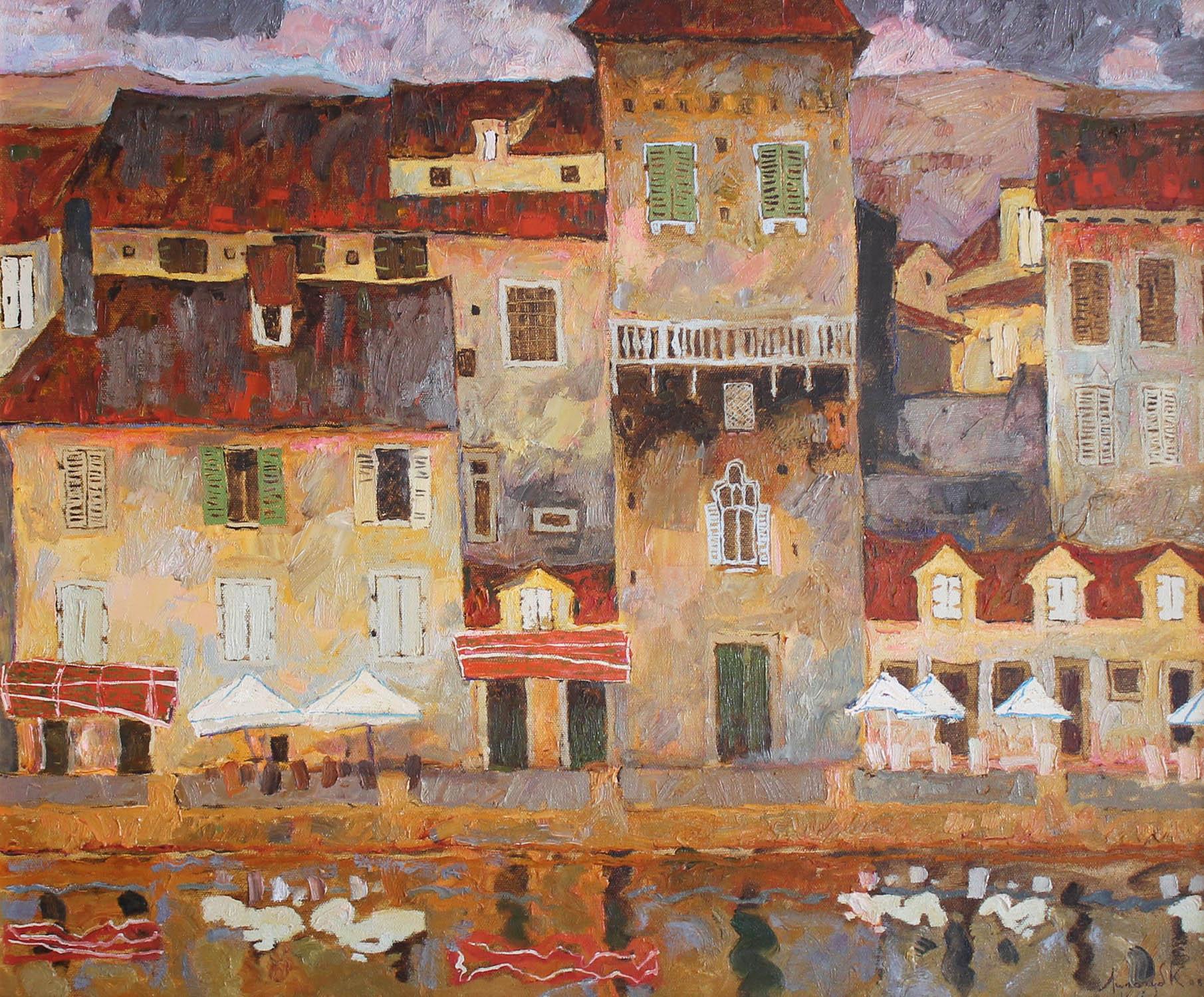 Konstantin Lizogub Landscape Painting - Trogir