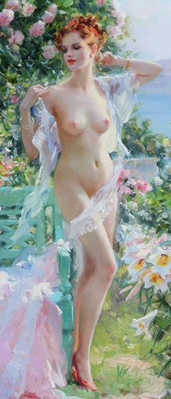 Elegant Nude in a Rose Garden 1