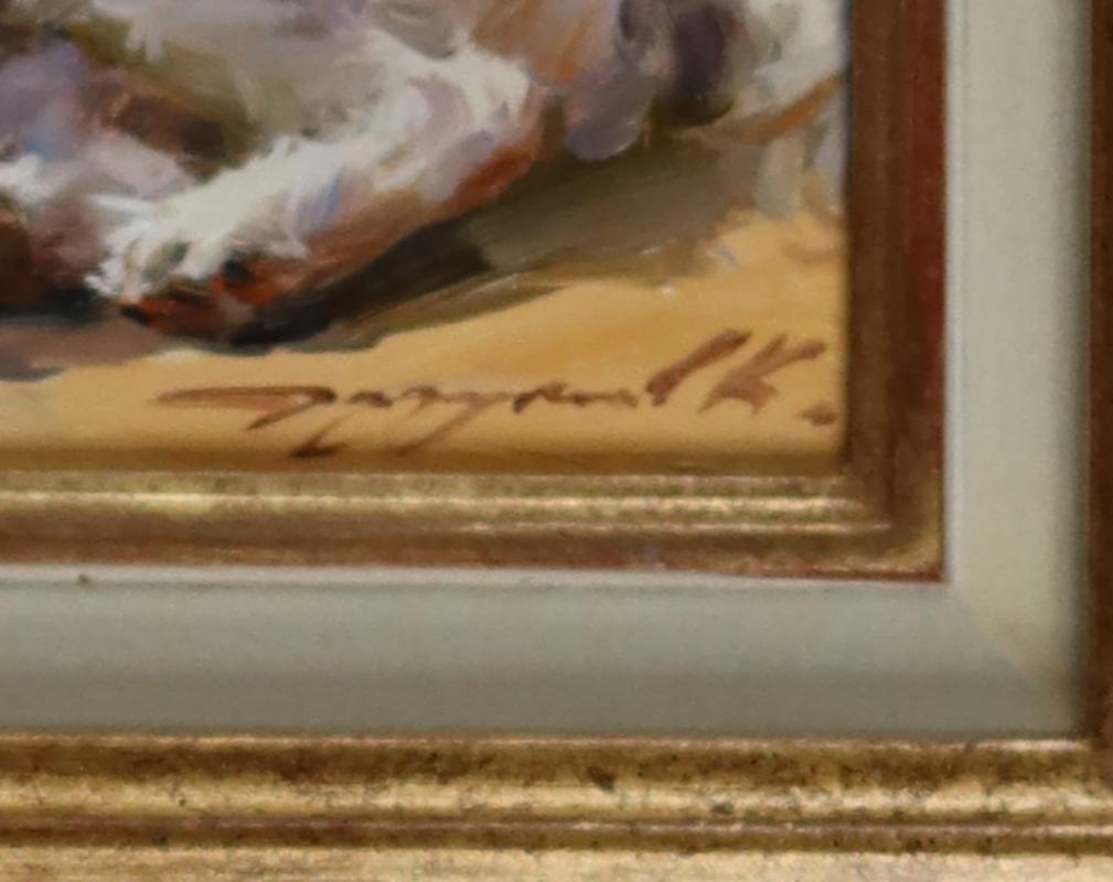 Terrier blanc des West Highlands 1 - Impressionnisme Painting par  Konstantin Razumov 