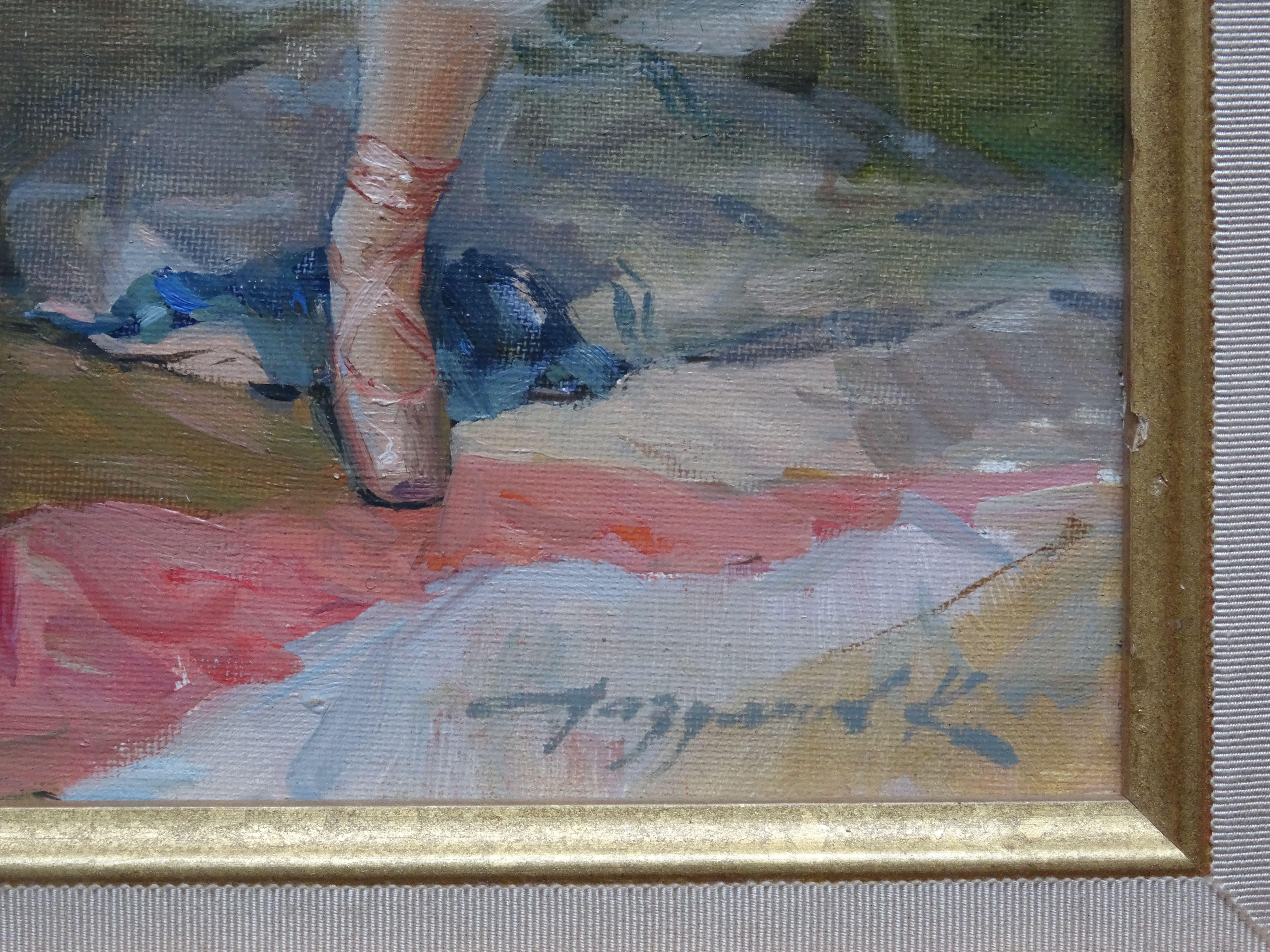 Hinter den Kulissen. Öl auf Leinwand:: 50х61 сm (Impressionismus), Painting, von  Konstantin Razumov 