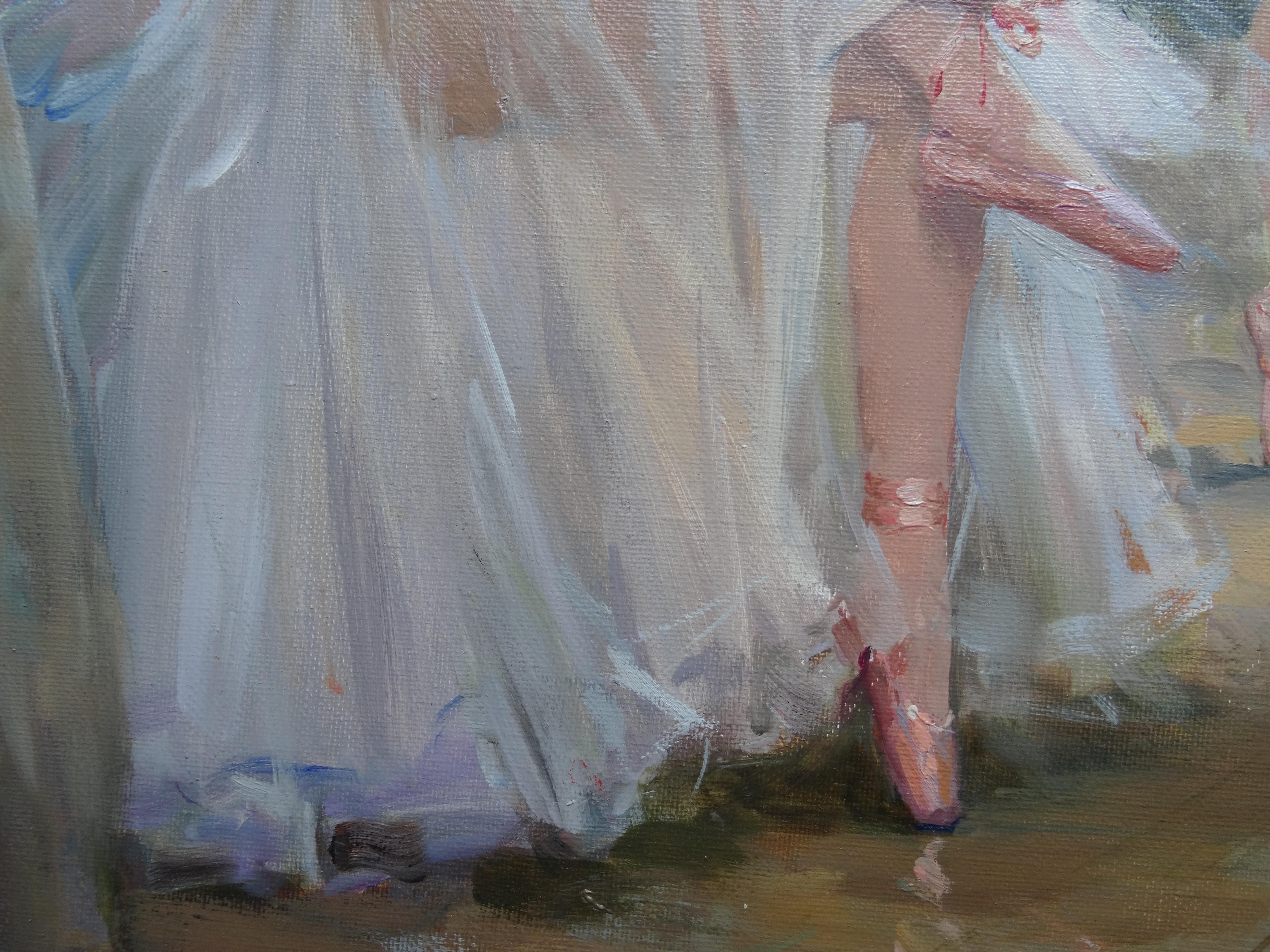 Behind the scenes. Oil on canvas, 50х61 сm
