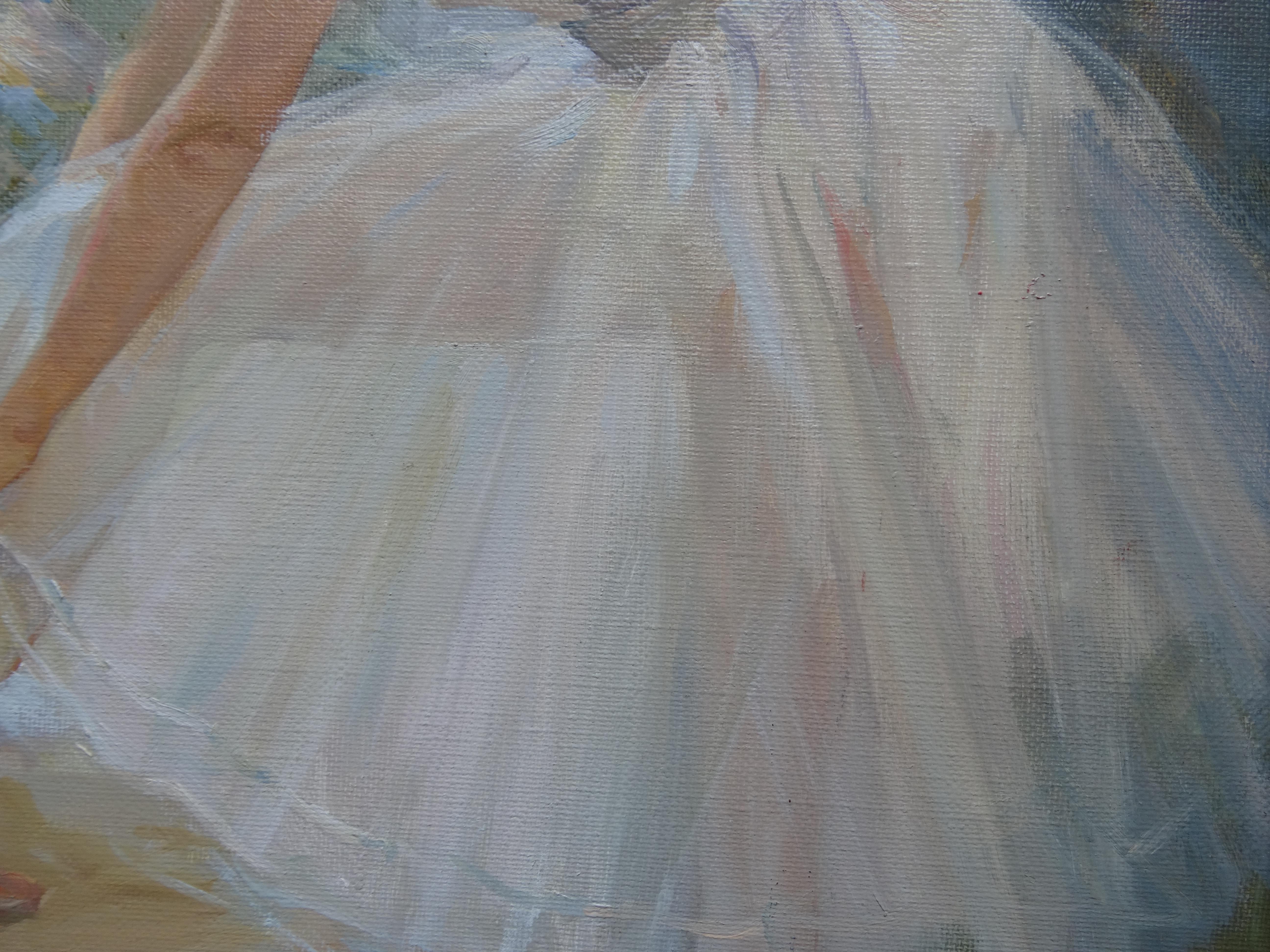 Behind the scenes. Oil on canvas, 50х61 сm 1