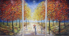 Herbst im Park - Triptychon