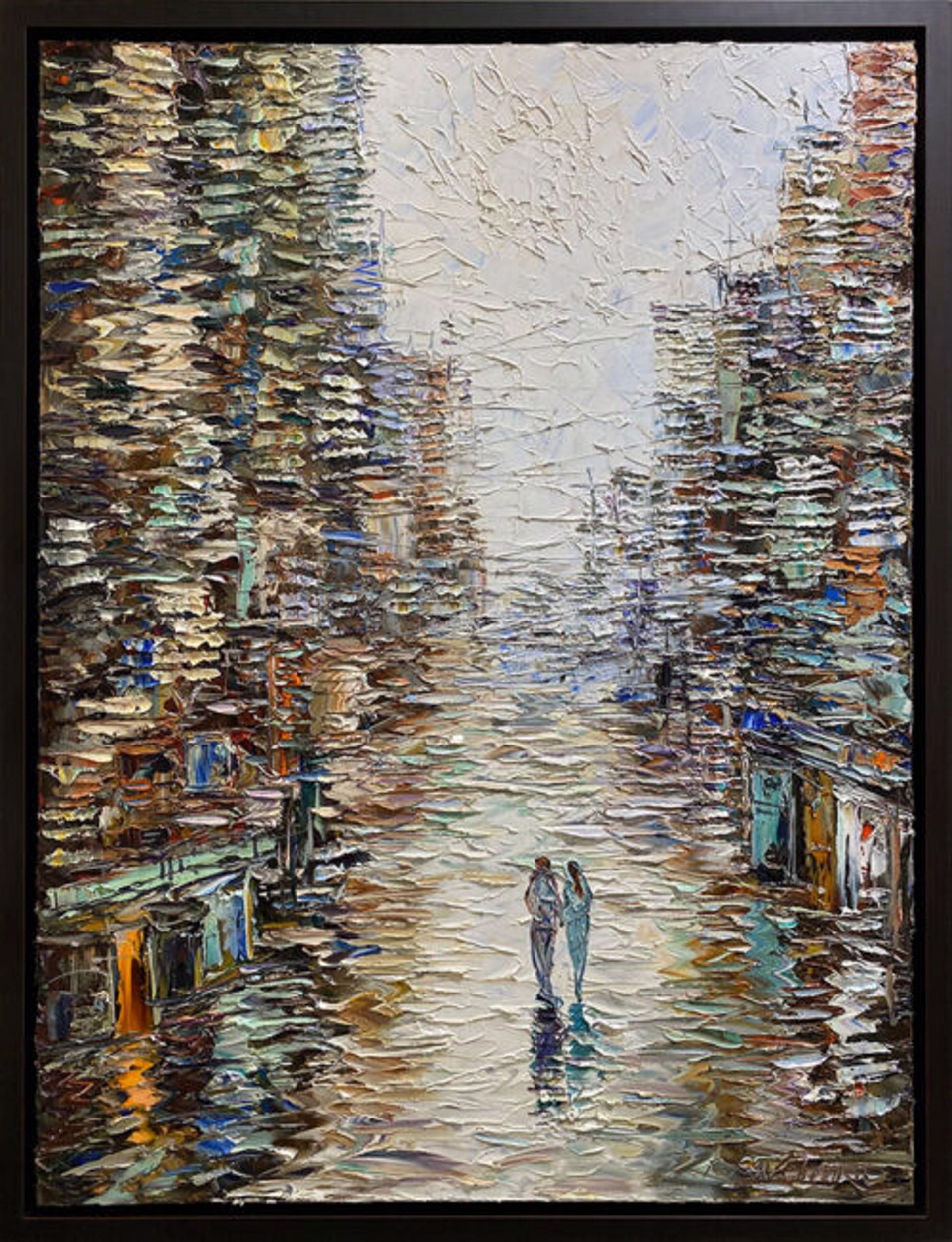 Konstantin Savchenko Figurative Painting - Day in the City