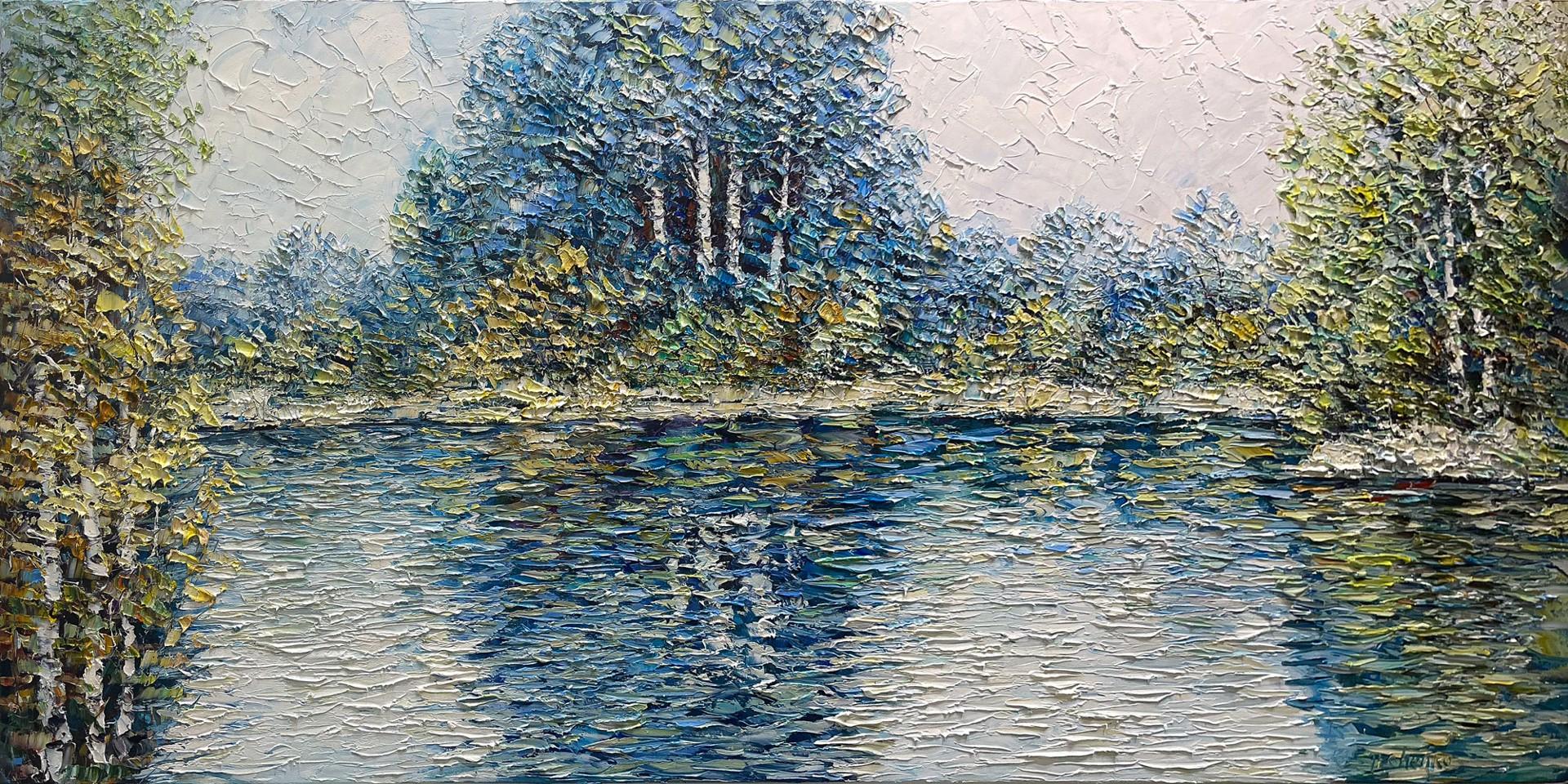 Konstantin Savchenko Landscape Painting - Tranquil Escape