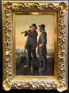 "Fischer" von C. Stoitzner - Öl auf Leinwand - 37,5x58cm