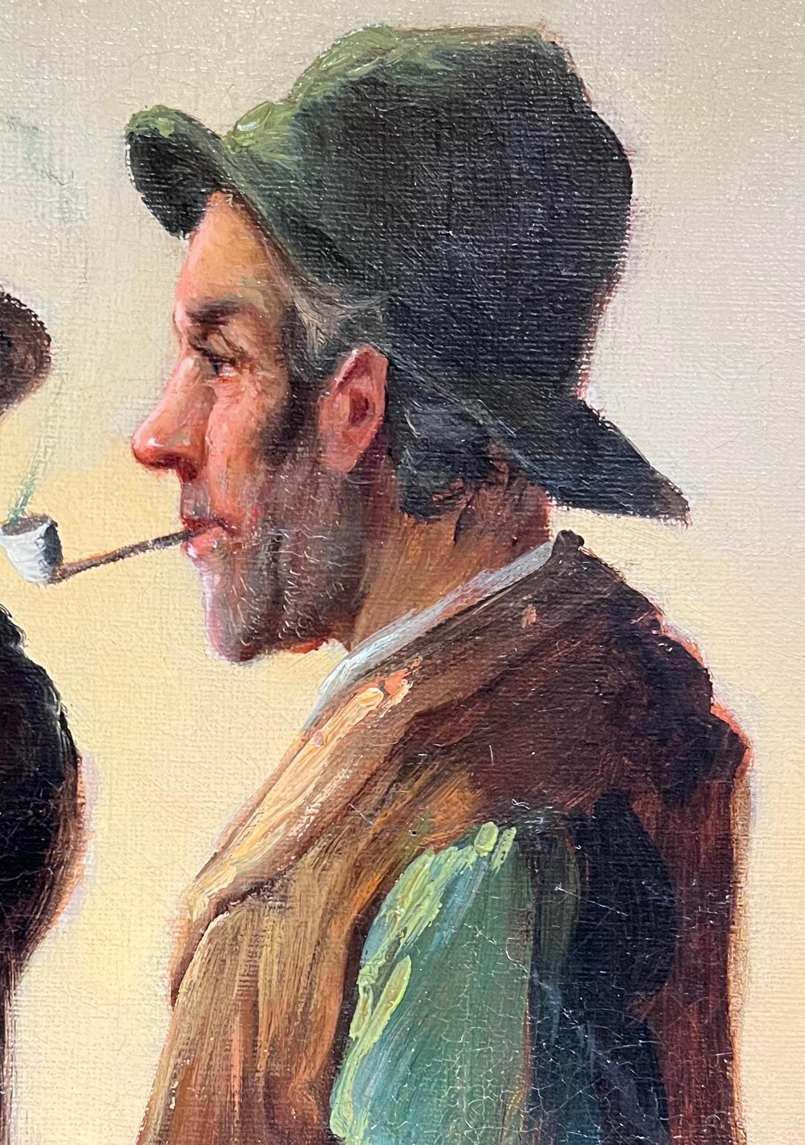Oeuvre vendue avec son cadre (81,5 x 60,5 x 7,5 cm)

Konstantin Stoitzner (1863-1933) était un peintre autrichien réputé pour ses paysages, ses scènes de genre, ses portraits et ses natures mortes. 

Né à Moravský Chrostau (aujourd'hui Chrastavec,
