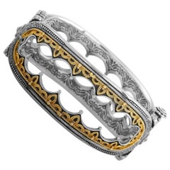 Konstantino 18 Karat Yellow Gold and Sterling Silver Bracelet