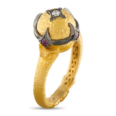 Konstantino 18K Yellow Gold Diamond and Ruby Ring KS05-050426