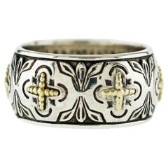 KONSTANTINO, bague en argent sterling 925 plaquée or 18 carats, taille 7