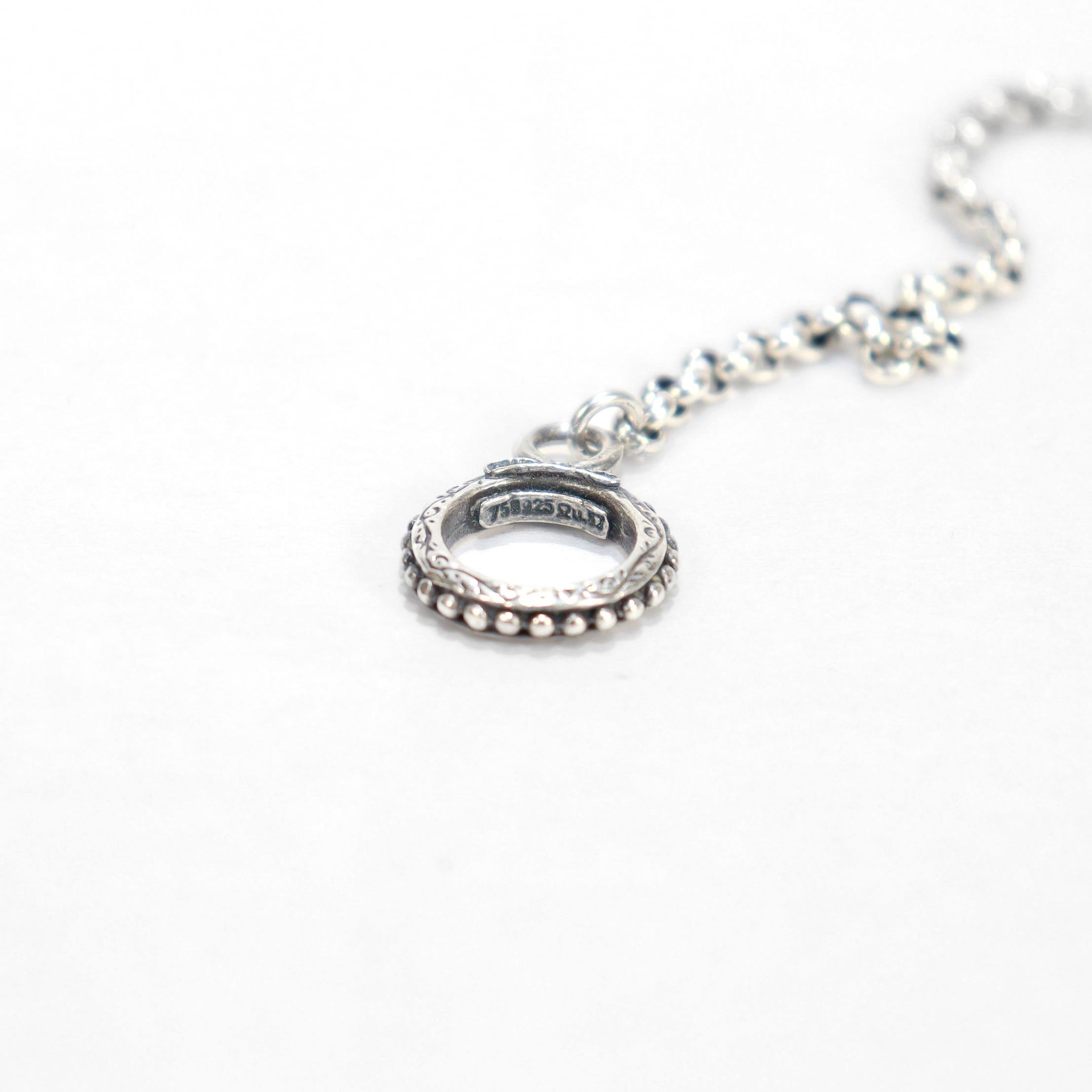 Konstantino Aspasia Sterling Silver & Gold Bullet Station Necklace For Sale 11