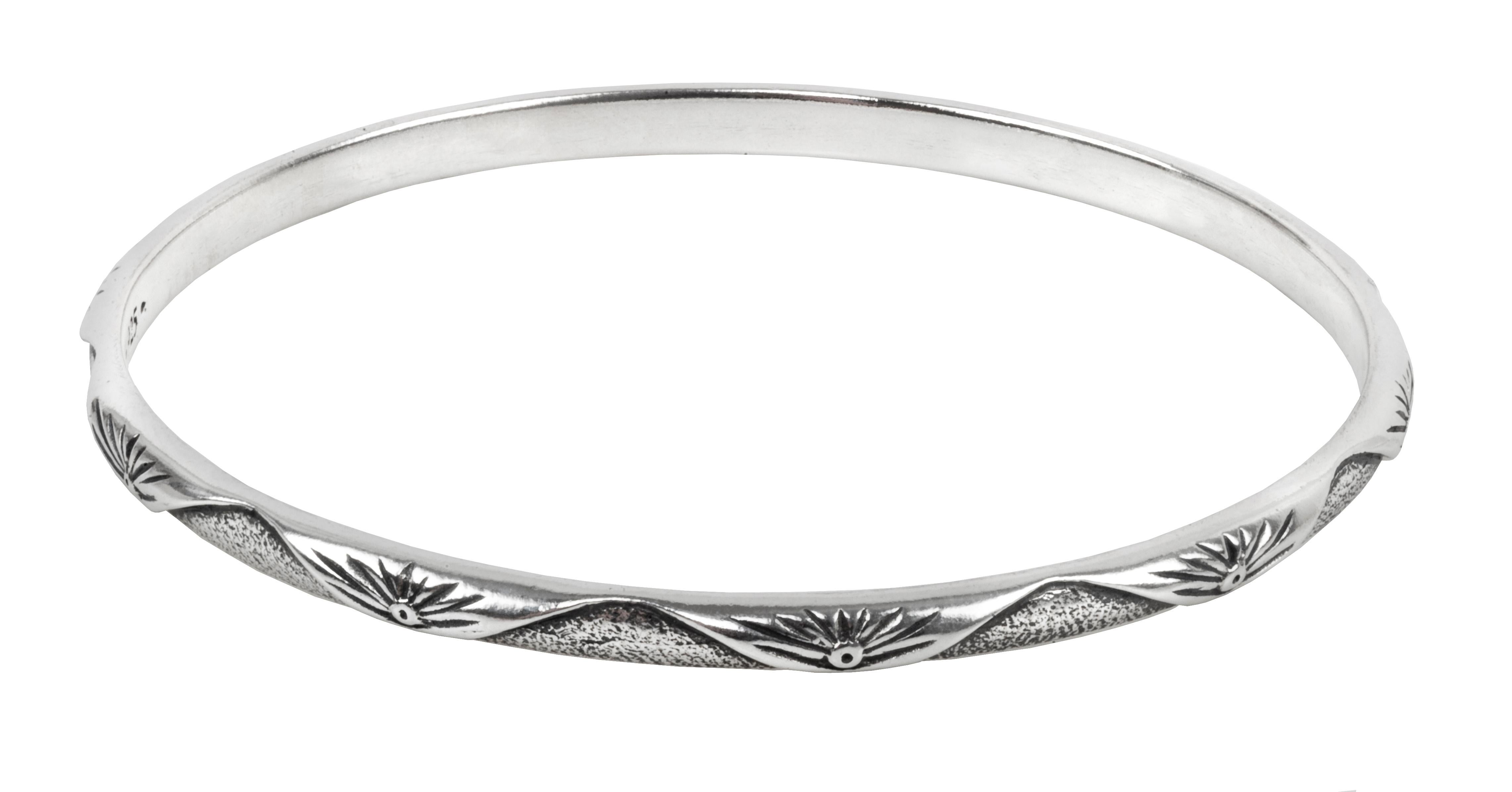 Bangle Bracelet from Konstantino in Sterling Silver.  Standard size 7.  Stamped Konstantino and 925.