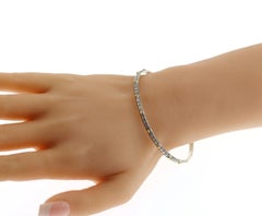 Bracciale rigido Konstantino Classic in argento sterling e oro giallo 18k con pois, 7"