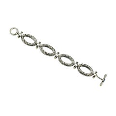 Konstantino Dome 925 Sterling & 18K Gold Blue Spinel Bracelet
