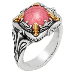 Anillo Konstantino Gen K de plata de ley y oro de 18 quilates con doblete de tulita, talla 7