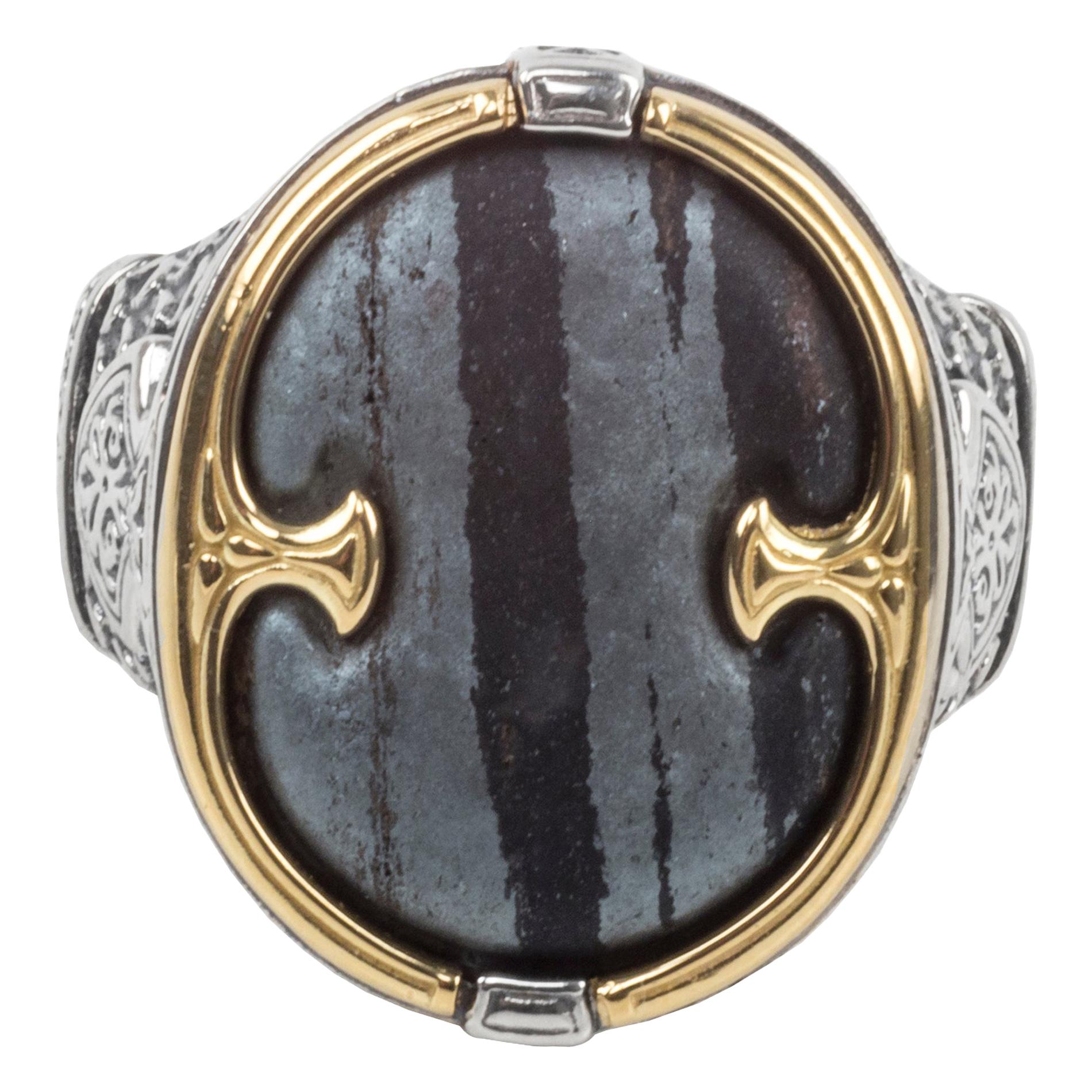 Konstantino Gents Ring with Ferrite 