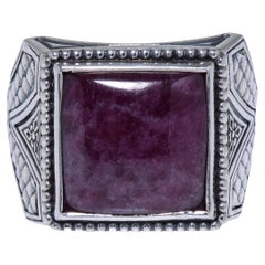 Used Konstantino Heonos Sterling Silver, Ruby Root Statement Ring Sz. 10.25