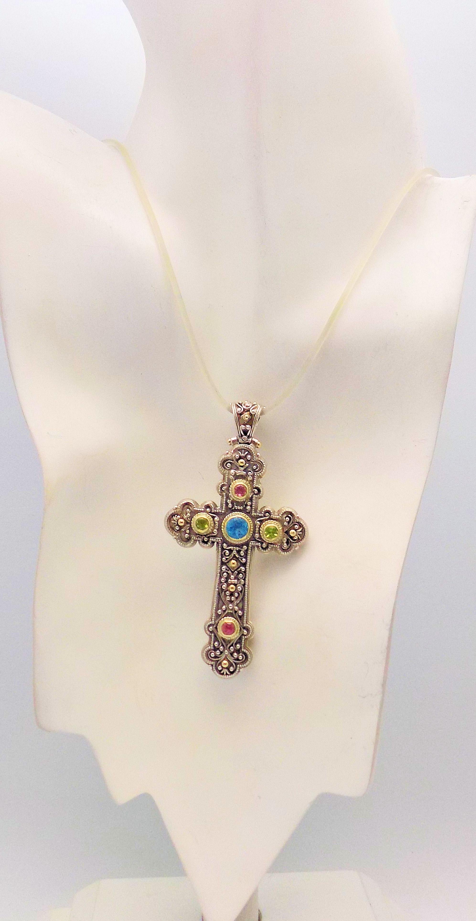 Konstantino Jewelled Cross and Enhancer For Sale 2