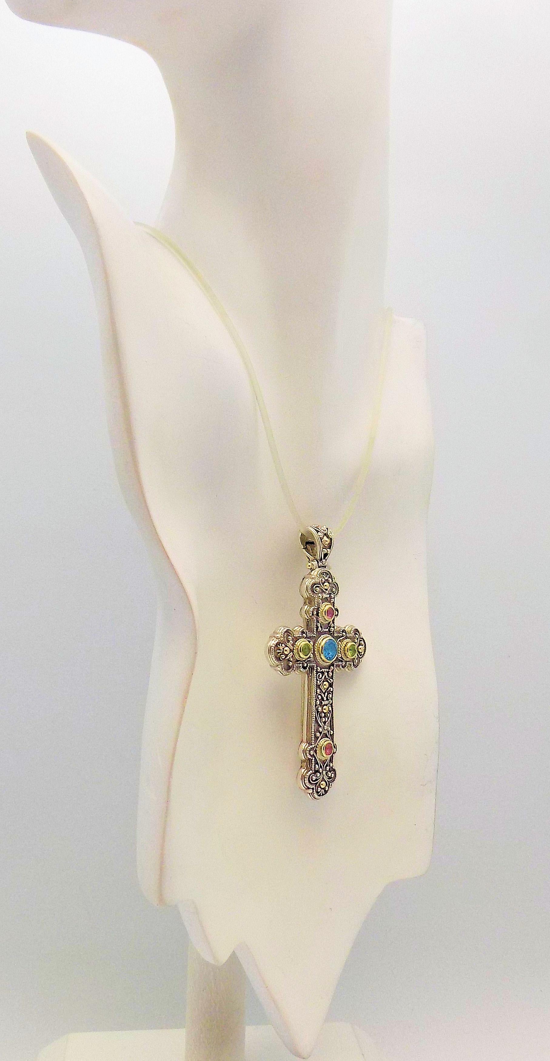 Konstantino Jewelled Cross and Enhancer For Sale 3