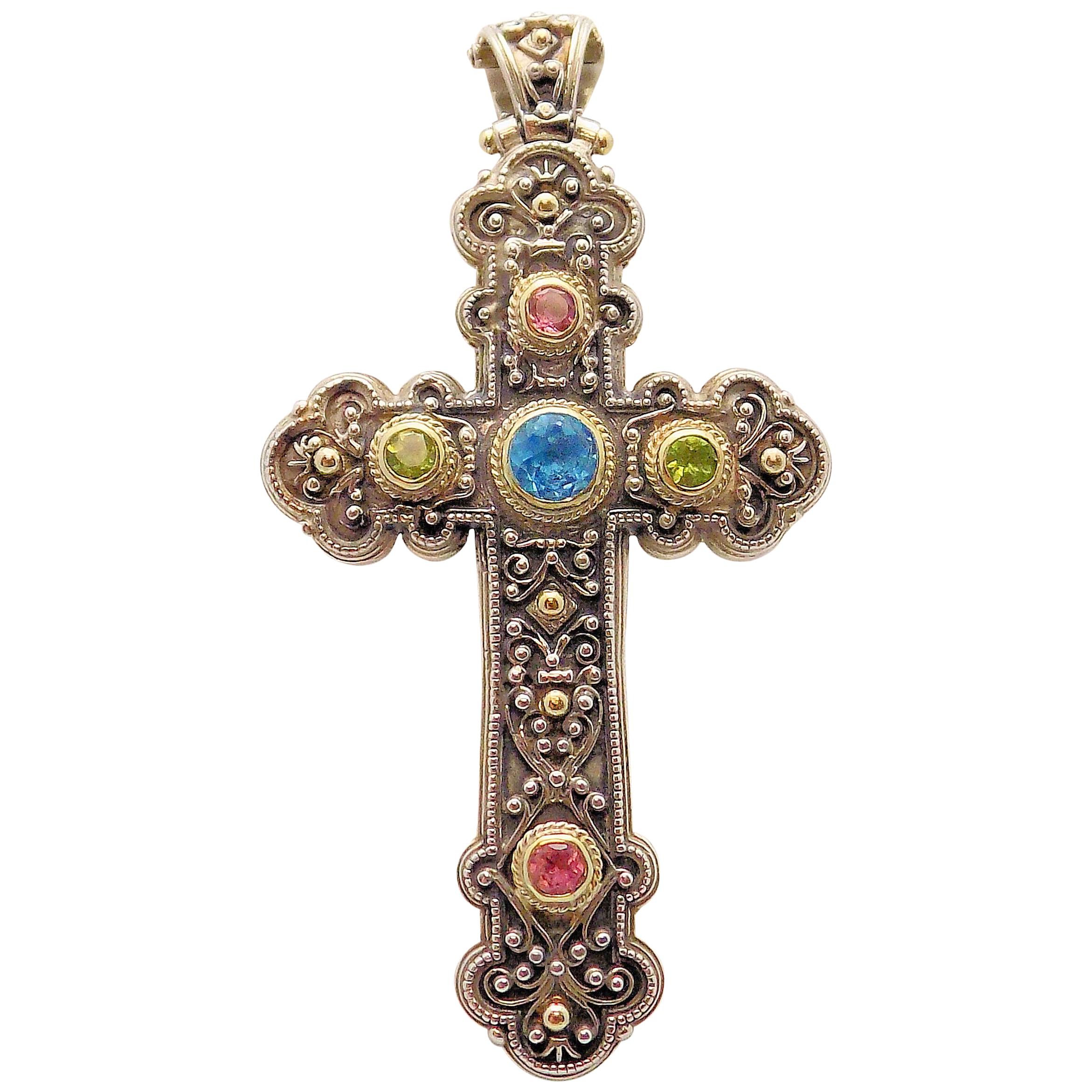 Konstantino Jewelled Cross and Enhancer For Sale