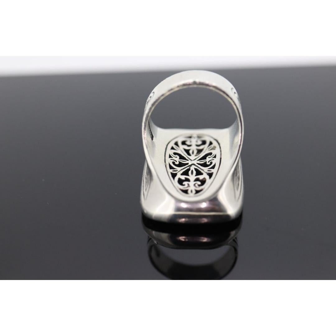 KONSTANTINO RING. Heavy sterling Silver Signet Ring Konstantino Collection For Sale 1