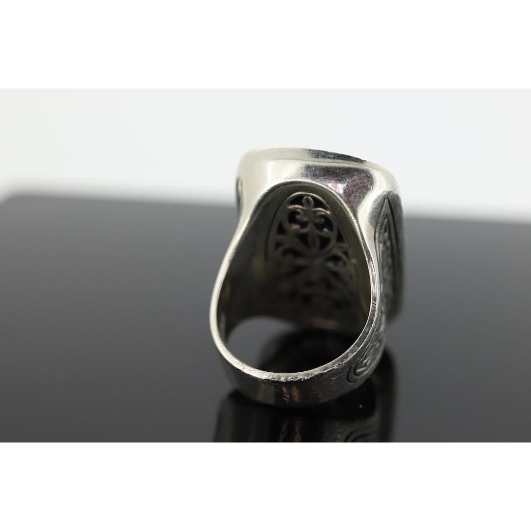 KONSTANTINO RING. Heavy sterling Silver Signet Ring Konstantino Collection For Sale 2