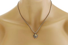 KONSTANTINO Collana con ciondolo a forma di cuore etereo e angelico in argento sterling placcato oro 18 carati, 18"