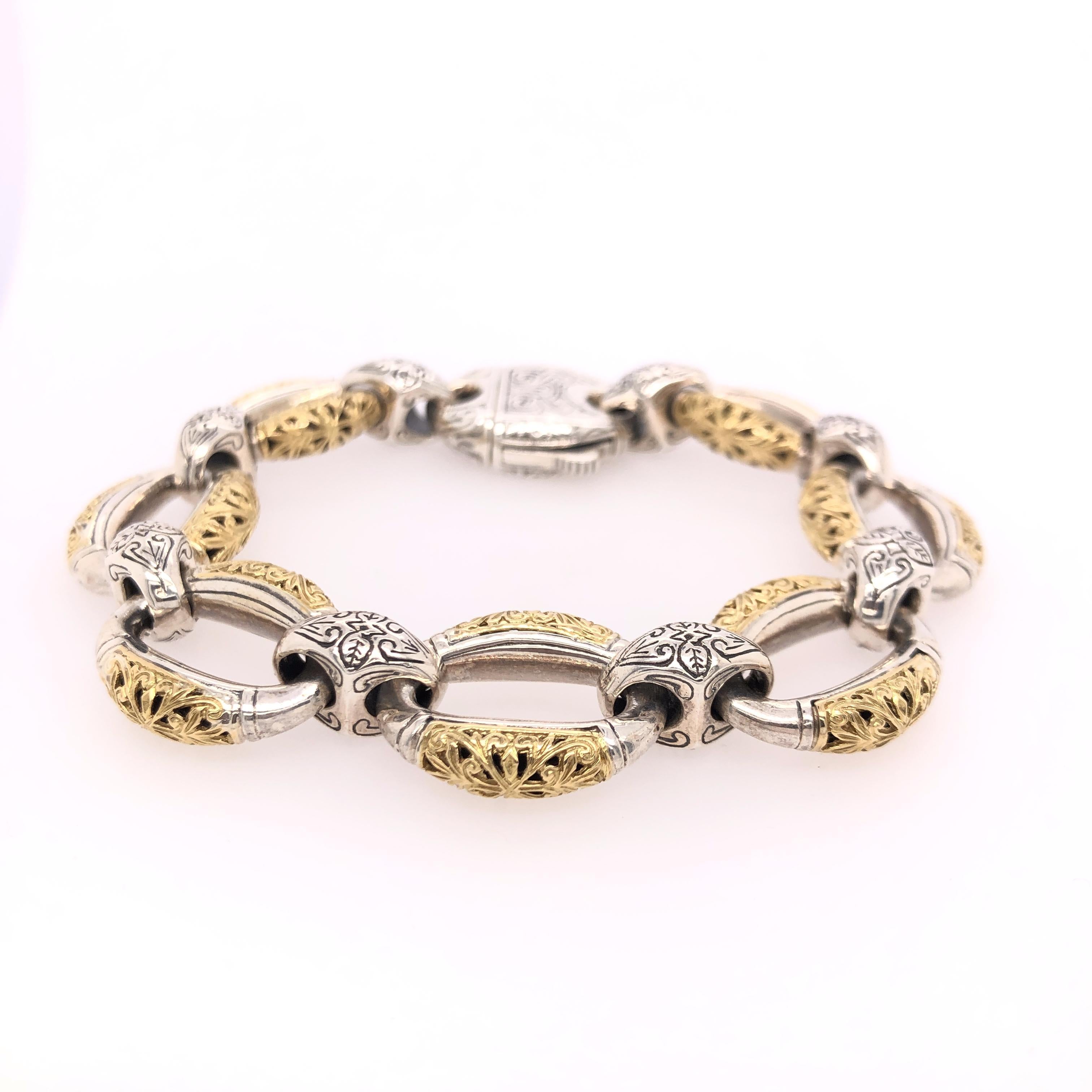 Material: Sterling Silver & 18k Gold
Size: One Size

Stamped: 750, 925, KONSTANTINO