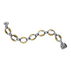 Konstantino Sterling Silver & 18k Gold Link Bracelet