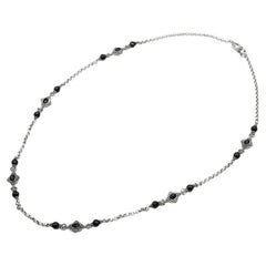 Konstantino Halskette aus Sterlingsilber mit schwarzem Onyx