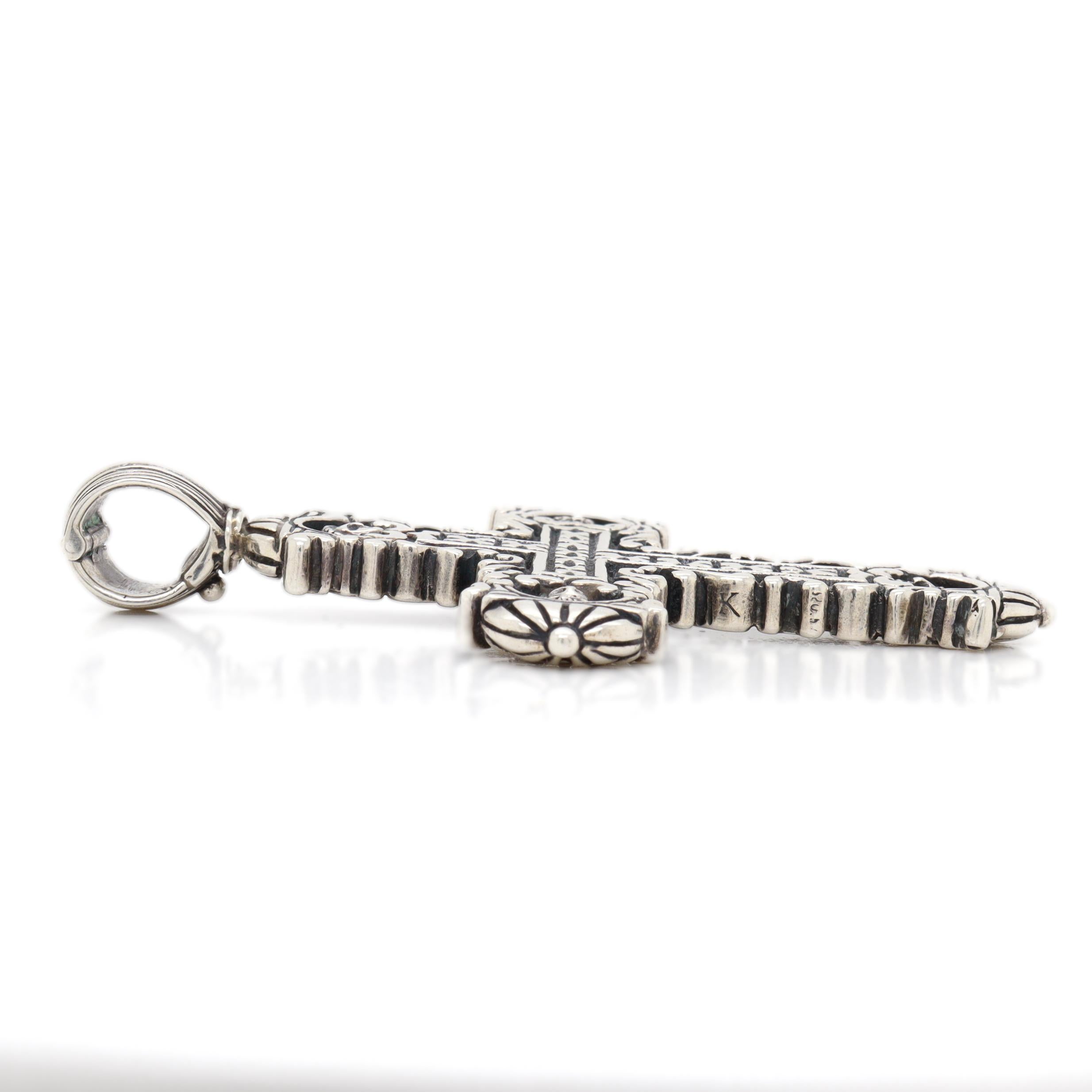 Konstantino Sterling Silver Pendant Cross for a Necklace For Sale 5