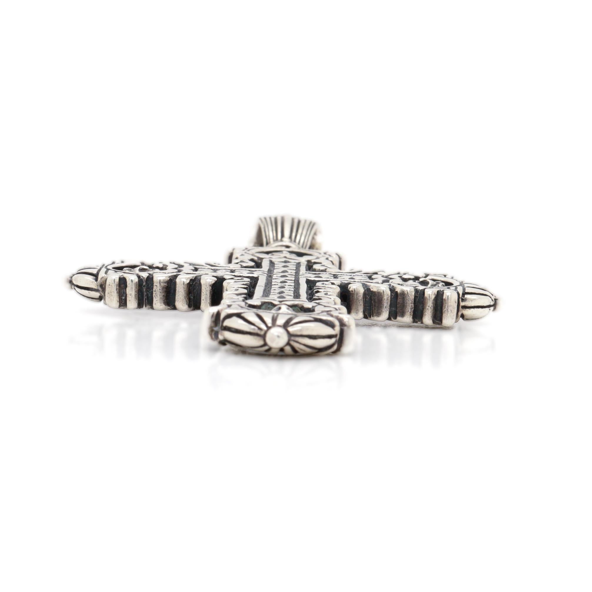 Konstantino Sterling Silver Pendant Cross for a Necklace For Sale 6