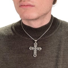 Konstantino Cruz colgante de plata de ley para un collar