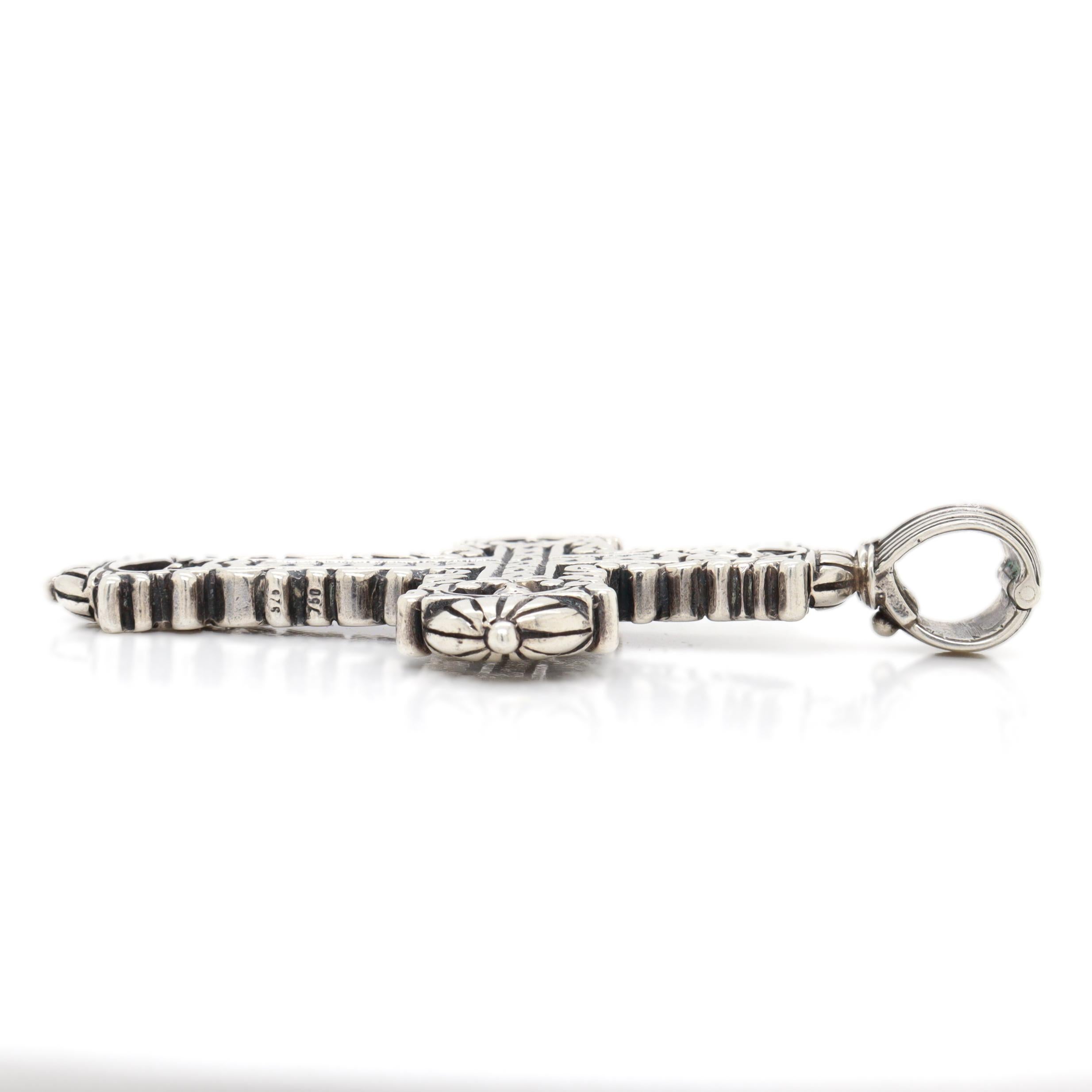 Konstantino Sterling Silver Pendant Cross for a Necklace For Sale 3