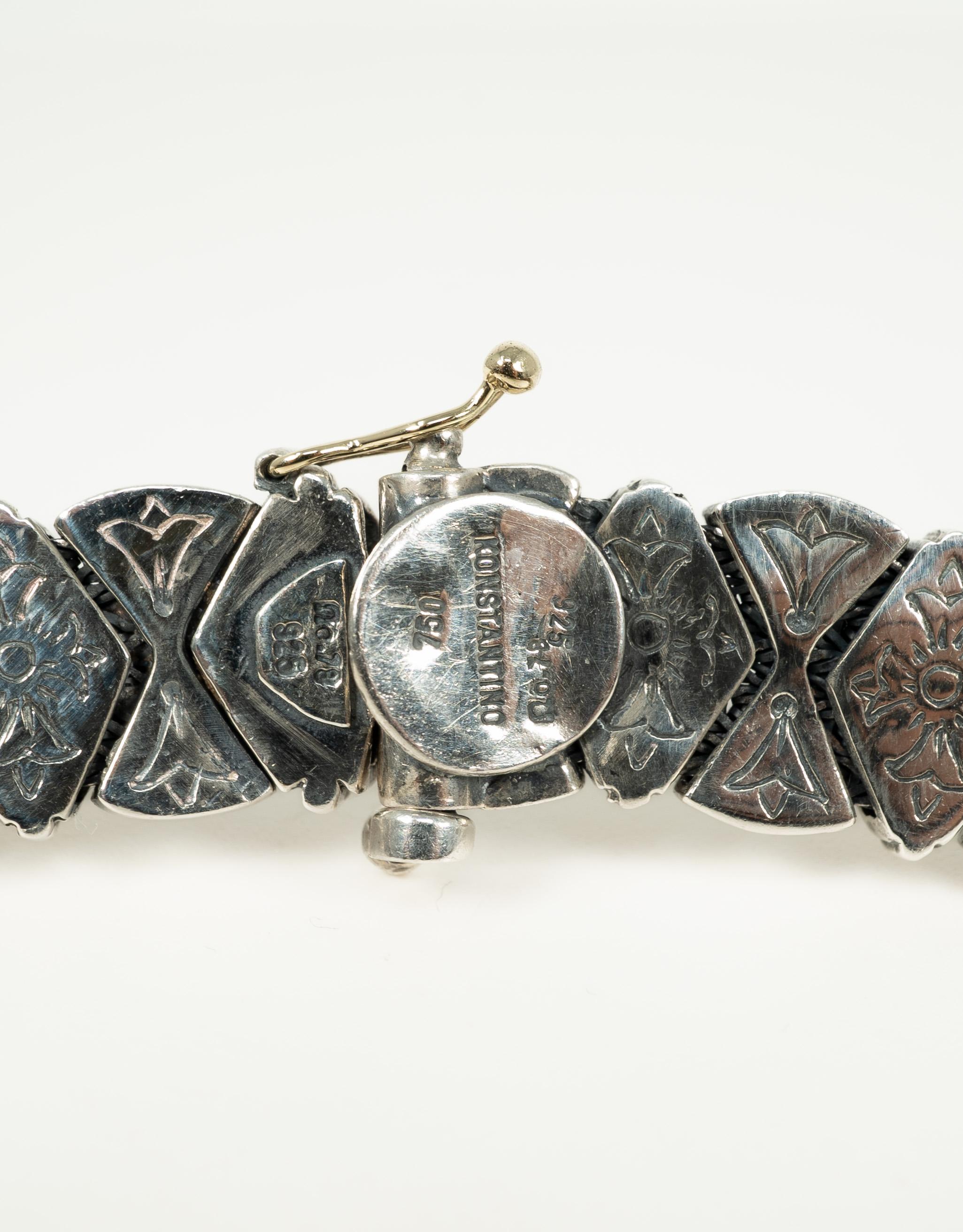 Konstantino, Perlenkette aus Sterlingsilber und Gelbgold 1